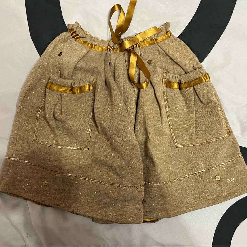 ⚠️Sonia Rykiel Vintage Girls Skirt in Gold
